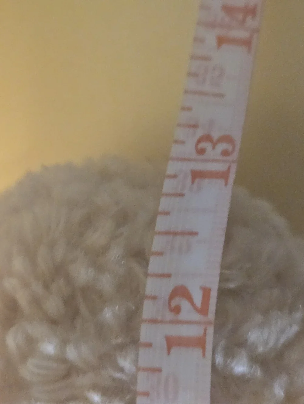 Gund Myrtle Teddy Bear Plush Honey Beige Swirl Fur Ribbon #44713 Stuffed Animal